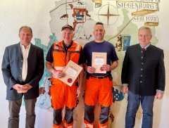 Wassermeister Josef Steinbeck und Stellvertreter Wasserwart Andreas Dintner zum Technisch Verantwortlichen bestellt