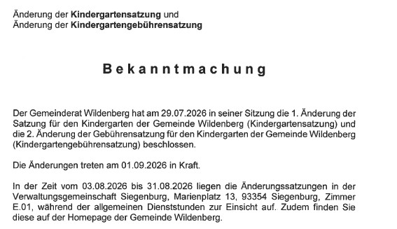 Kiga Wildenberg